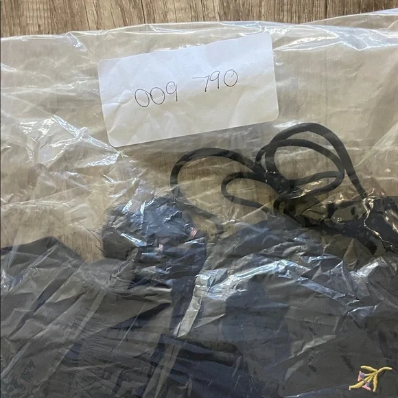 LOFT Dark Blue & Floral Embroidered Sleeveless Sheer Blouse - Picture 6 of 6